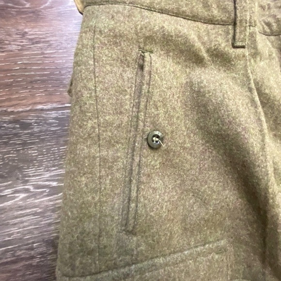 VTG SCHILLING OHG REICHARTSHAUSEN GERMAN MILITARY HEAVY WOOL CARGO PANTS - Picture 9 of 15